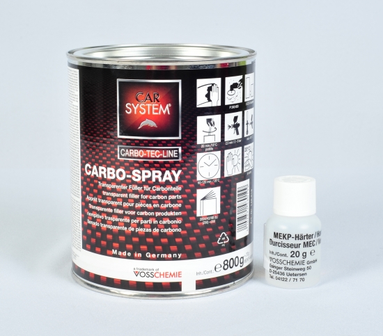 Mastic Carbo Spray + Durc. Mec  0.820 Kg - Polyester Van Damme